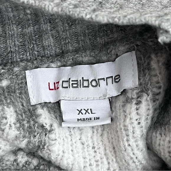 Liz Claiborne Pullover Sweater Mock Neck Long Sleeves - Picture 7 of 11